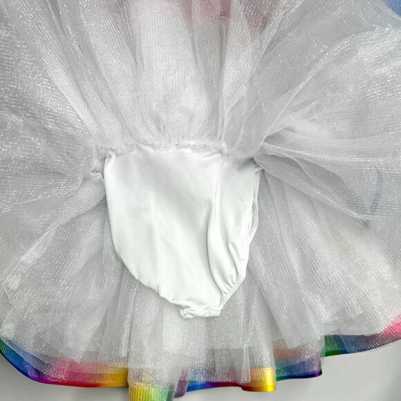 White Sequin Rainbow Accent Tutu - Picture 8 of 9